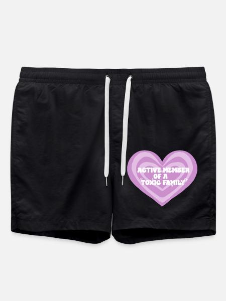 Toxic family - Swim Trunks - black