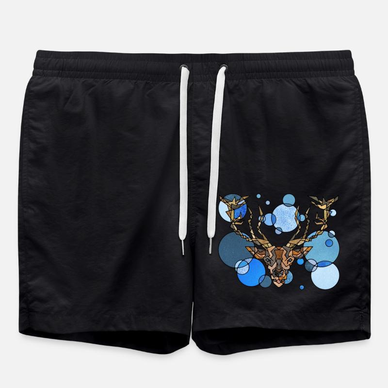 Géométrie de Hirsch - Short de bain - noir