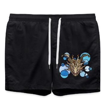 Géométrie du dragon - Short de bain - noir - Devant - AI Model Male 185 light (185cm)