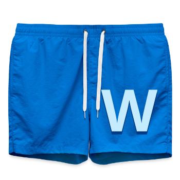 Pop und moderner blauer Buchstabe w - Badeshorts - Cobalt blue - Vorne