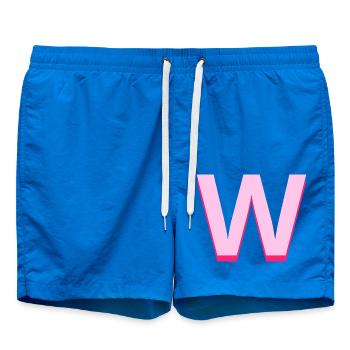 Pop und moderner rosa Buchstabe w - Badeshorts - Cobalt blue - Vorne