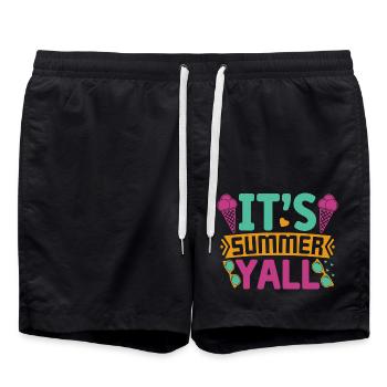 Son été - Short de bain - noir - Devant - AI Model Male 185 light (185cm)