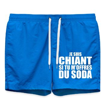 Mann, der liebt: Limonade. Lustiger Design-Humor - Badeshorts - Cobalt blue - Vorne