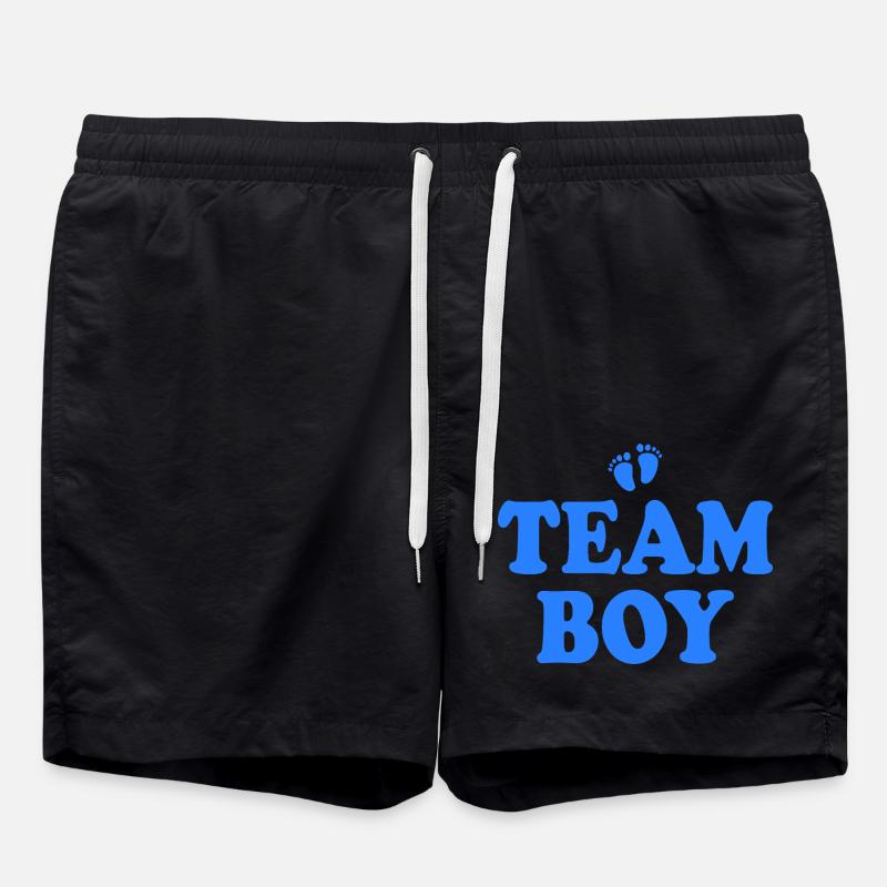 Team boy - Badeshorts - Schwarz