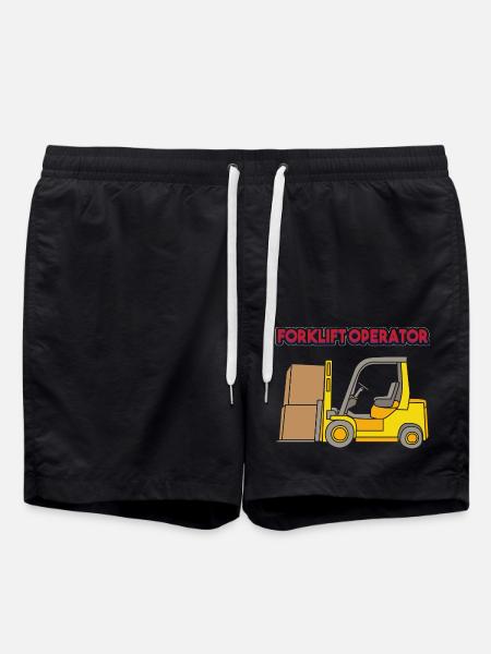 Forklift driver - Swim Trunks - black