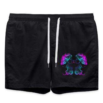 Gemini Artboard 1 - Swim Trunks - black - Front - AI Model Male 185 light (185cm)
