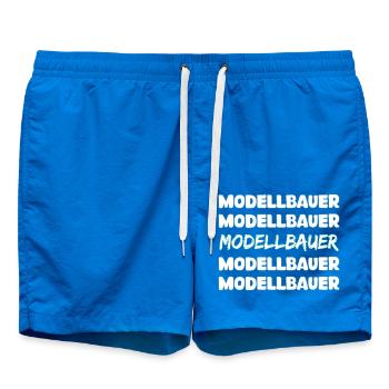 Gift for model builder - Swim Trunks - cobalt blue - Front