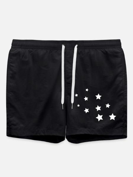stars - Swim Trunks - black