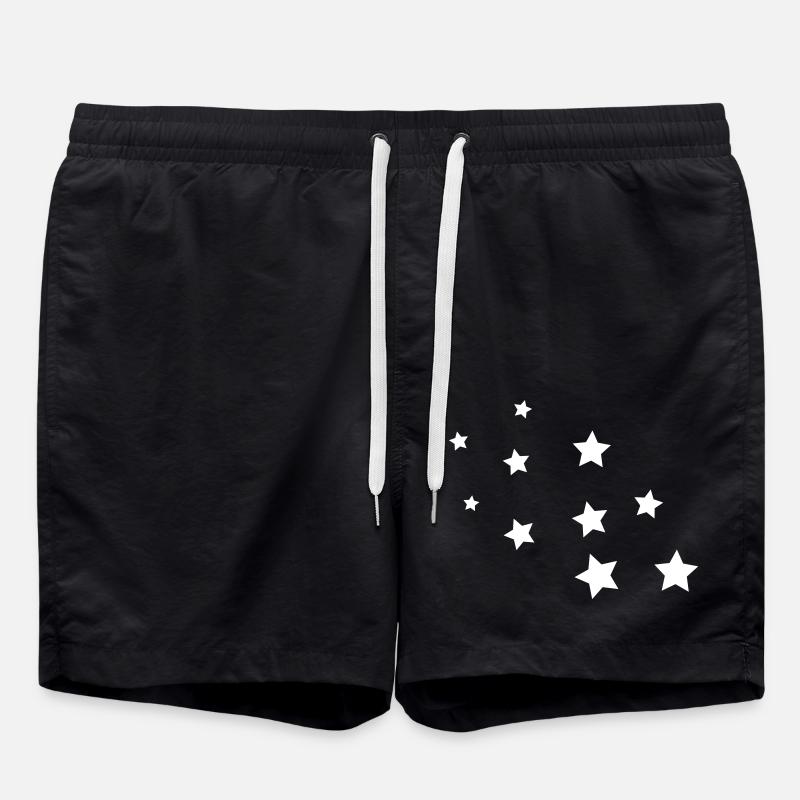 stars - Swim Trunks - black
