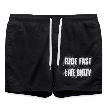 ROULEZ VITE, VIVEZ SALE – VTT - MOTOCROSS - Short de bain - noir - Devant - AI Model Male 185 light (185cm)