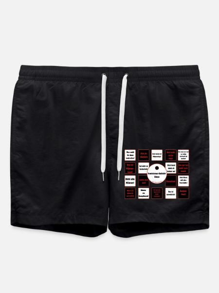 Feminismus-Bullshit-Bingo - Badeshorts - Schwarz
