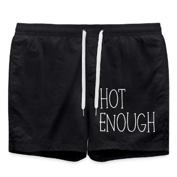citation drôle assez chaude de Summer Beach - Short de bain - noir - Devant - AI Model Male 185 light (185cm)