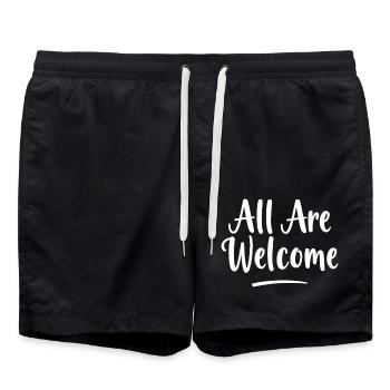 Tous sont les bienvenus - Short de bain - noir - Devant - AI Model Male 185 light (185cm)