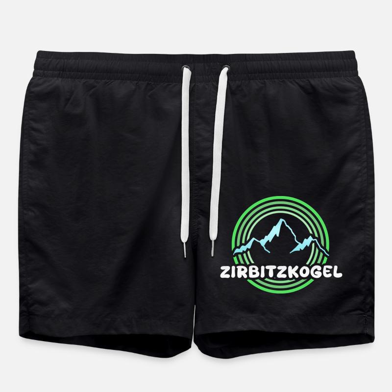 Berg Zirbitzkogel - Badeshorts - Schwarz