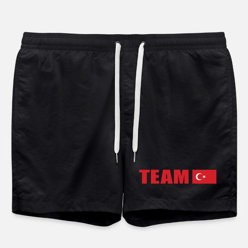 Support-Team Türkei - Badeshorts - Schwarz