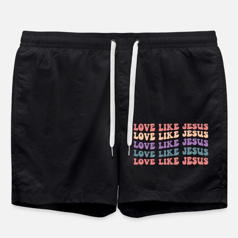 Love Like Jesus - Swim Trunks - black