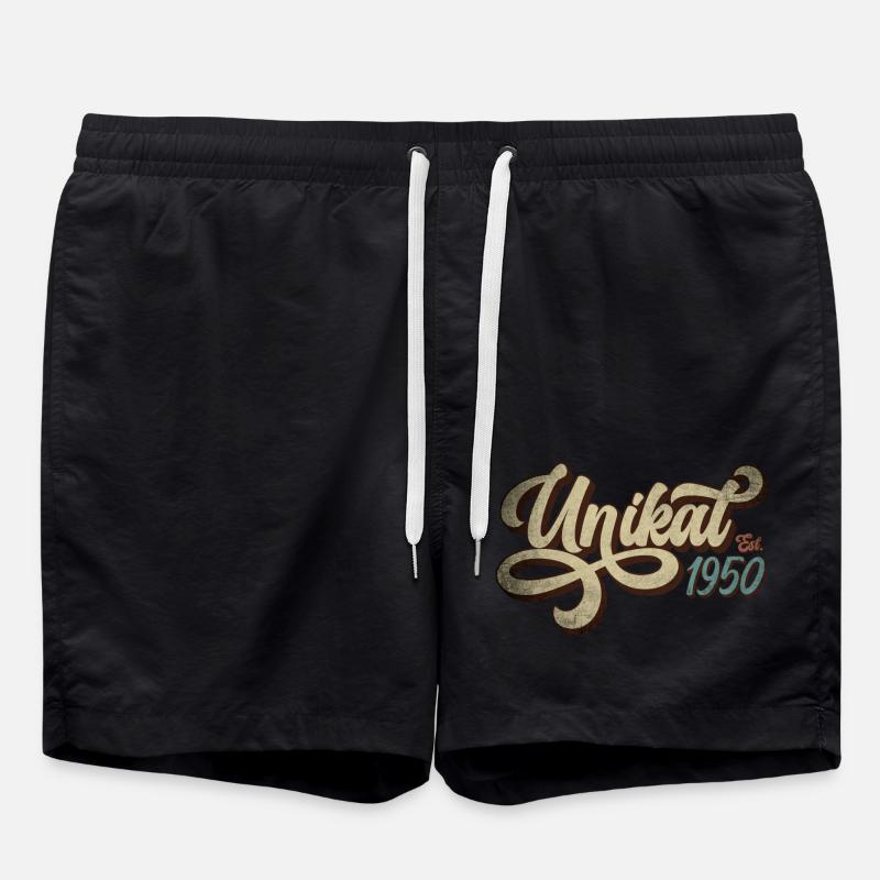 Unique Est. 1950 - Swim Trunks - black