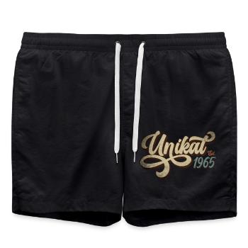 Unikat Est. 1965 - Badeshorts - Schwarz - Vorne - AI Model Male 185 light (185cm)