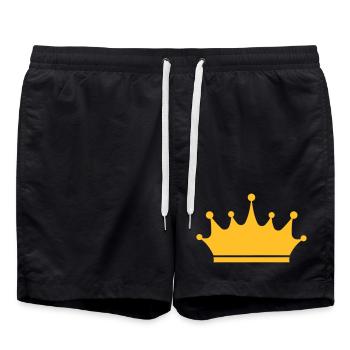 couronne - Short de bain - noir - Devant - AI Model Male 185 light (185cm)