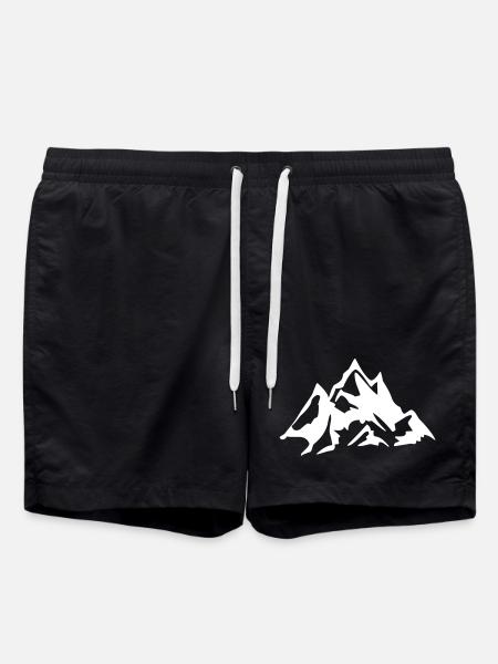 Mountains - Mountains - Swim Trunks - black
