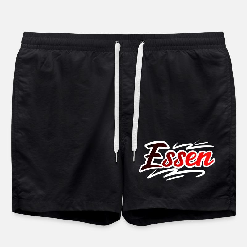 Essen - Badeshorts - Schwarz