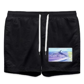 Angel of the Seas - Sonja Ariel von Staden - Swim Trunks - black - Front - AI Model Male 185 light (185cm)