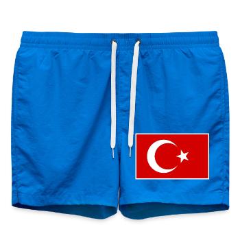 Türkei Türkiye Flagge - Badeshorts - Cobalt blue - Vorne
