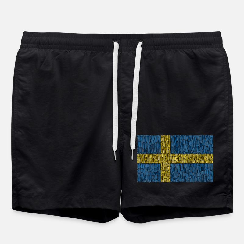 Sweden flag - Swim Trunks - black