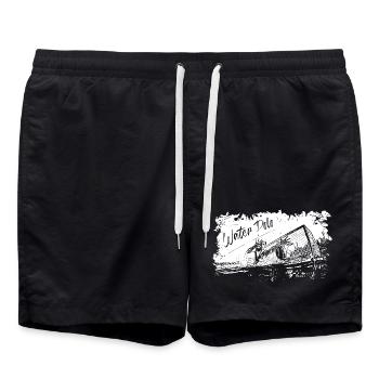 Water Polo - Badeshorts - Schwarz - Vorne - AI Model Male 185 light (185cm)