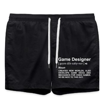 Signification du concepteur de jeu - Short de bain - noir - Devant - AI Model Male 185 light (185cm)