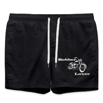 Bobber Lover blanc - Short de bain - noir - Devant - AI Model Male 185 light (185cm)