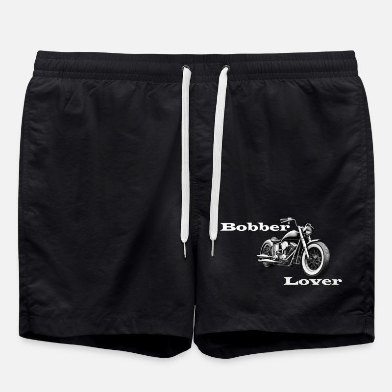 Bobber Lover blanc - Short de bain - noir