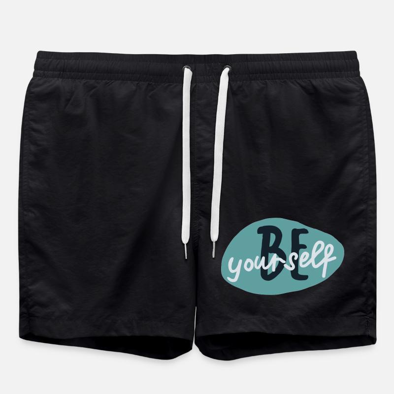 Be yourself - Swim Trunks - black