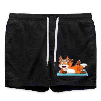 Fuchs Yoga Fitness Gymnastik - Badeshorts - Schwarz - Vorne - AI Model Male 185 light (185cm)