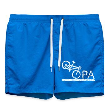 bester Opa Fahrrad Mountainbike Radeln Kritzeln - Badeshorts - Cobalt blue - Vorne