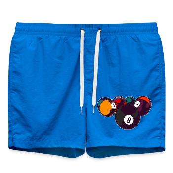 Billiards 8 Ball - Swim Trunks - cobalt blue - Front
