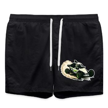 Autocross Stockcar Special Cross - Swim Trunks - black - Front - AI Model Male 185 light (185cm)