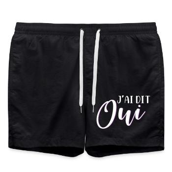 i said yes - Short de bain - noir - Devant - AI Model Male 185 light (185cm)