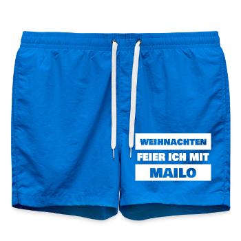 First name Mailo - Swim Trunks - cobalt blue - Front