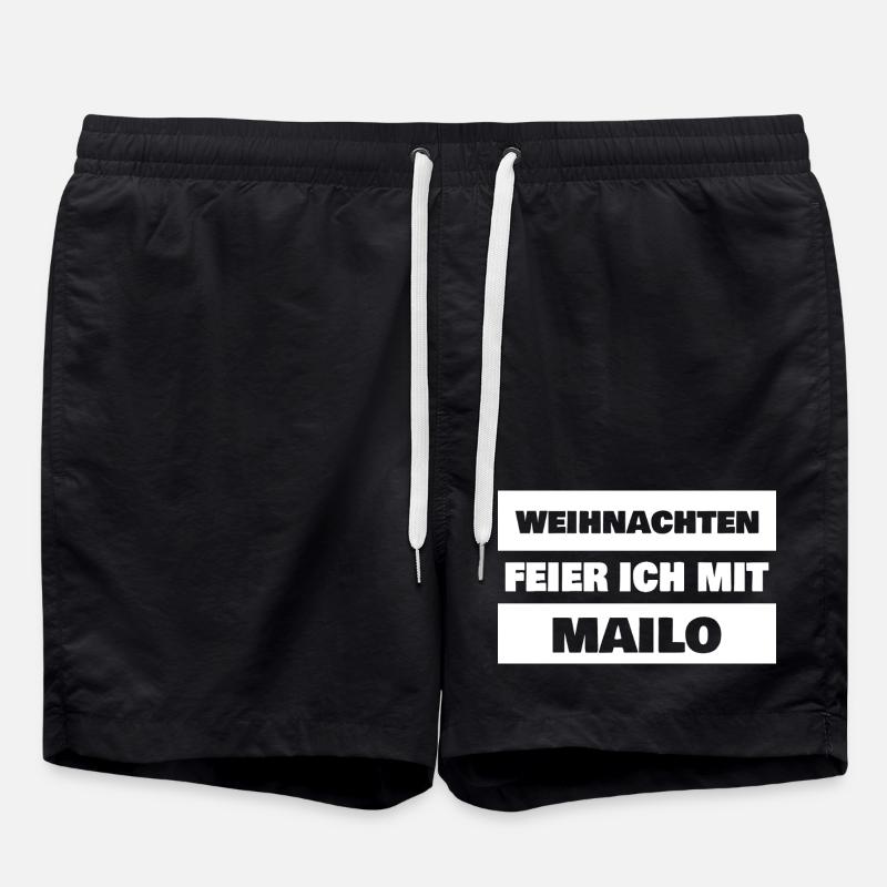First name Mailo - Swim Trunks - black