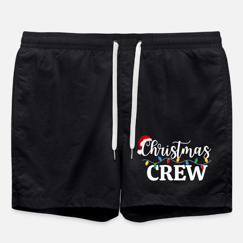 Weihnachts-Crew - Badeshorts - Schwarz