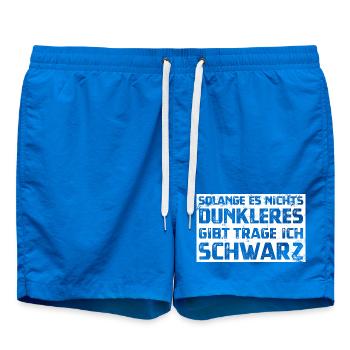 Tant qu’il n’y a rien de plus sombre, je porterai du noir - Short de bain - cobalt blue - Devant