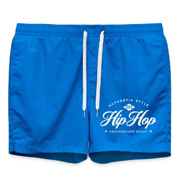 Vintage Hip Hop Underground Logo - Short de bain - cobalt blue - Devant