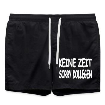 Chers collègues - Short de bain - noir - Devant - AI Model Male 185 light (185cm)