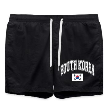 Corée du Sud - Short de bain - noir - Devant - AI Model Male 185 light (185cm)