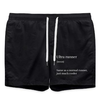 Ultra Runner Same as a Normal Runner Just Much Coo - Swim Trunks - black - Front - AI Model Male 185 light (185cm)