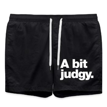 Un peu de jugement - Short de bain - noir - Devant - AI Model Male 185 light (185cm)
