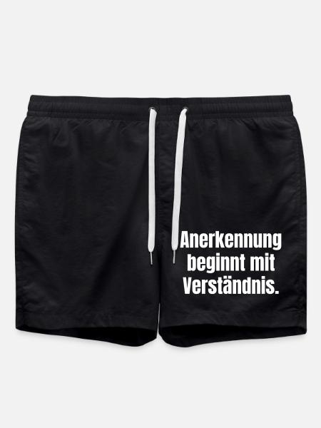 Recognition begins with understanding - Swim Trunks - black