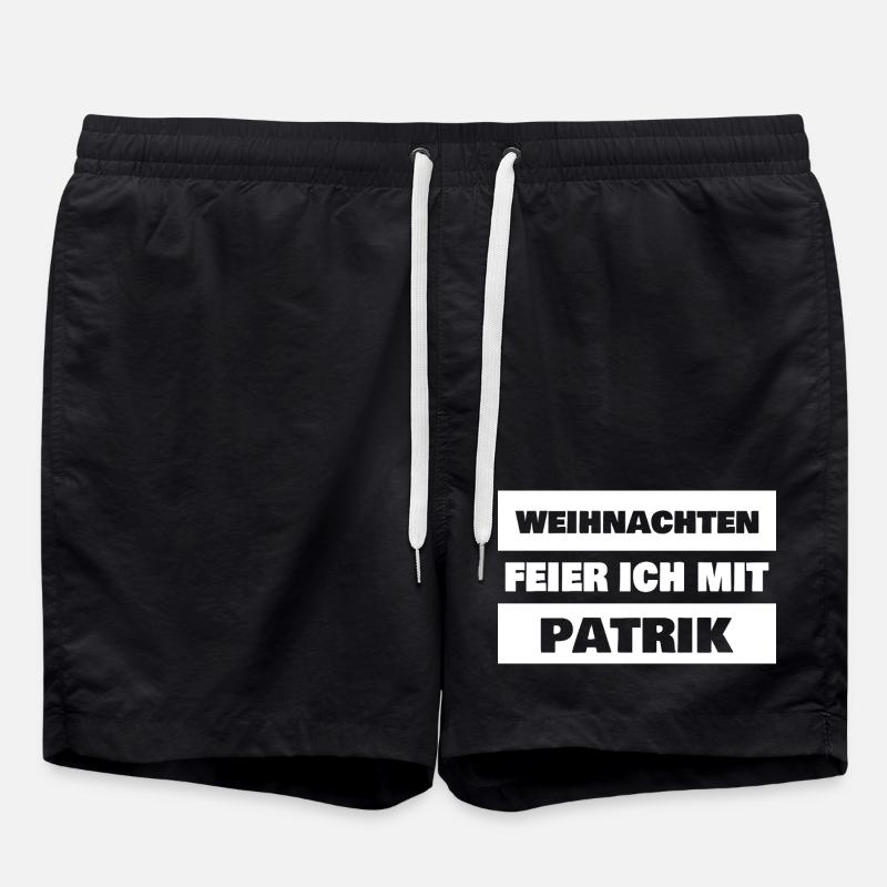Gift for Patrik - Swim Trunks - black