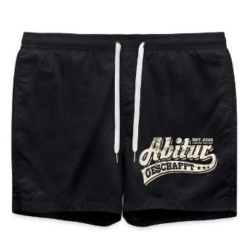 Abi Est 2026 - Abitur - Gift - Swim Trunks - black - Front - AI Model Male 185 light (185cm)